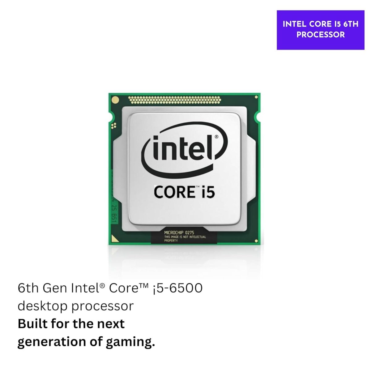 Used Core i5 6th Gen 6500 Processor 3.20GHZ Speed 4 Cores 4 Threads No Box, No Fan