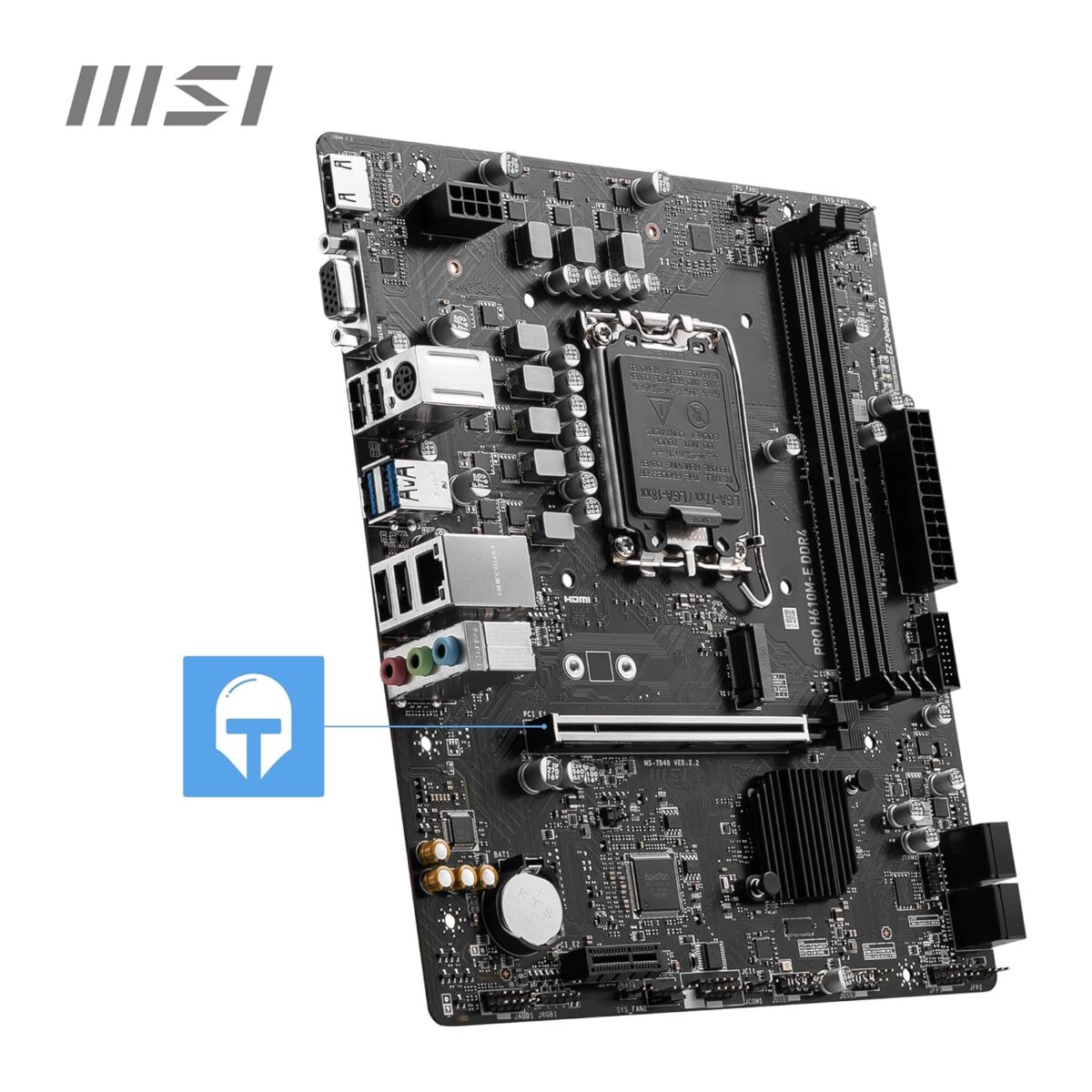 MSI PRO H610M-E DDR4 Motherboard For 12th, 13th and 14th gen Processor